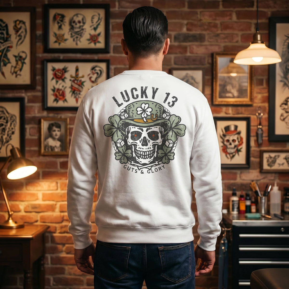 Lucky 13 Guts & Glory Crewneck
