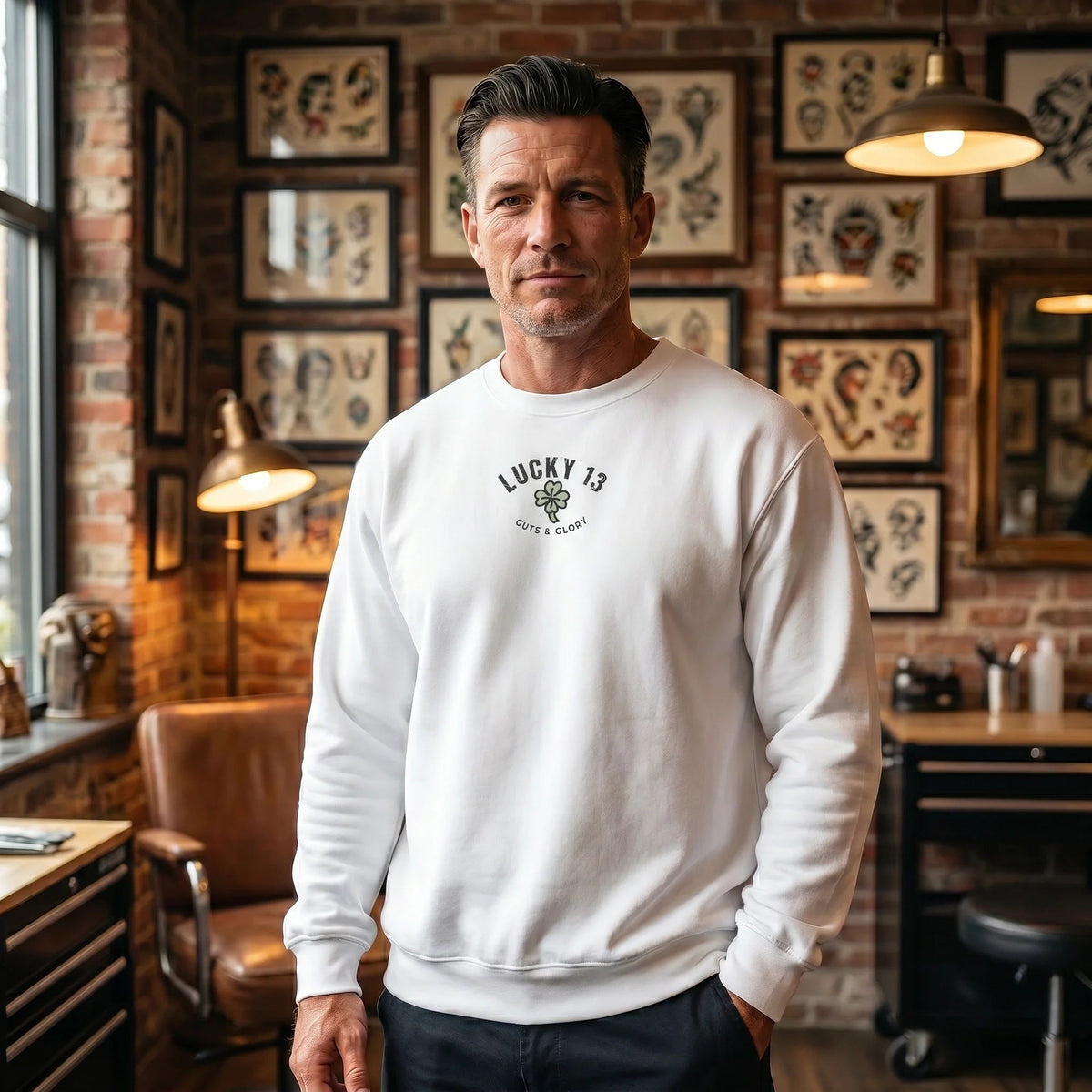 Lucky 13 Guts & Glory Crewneck